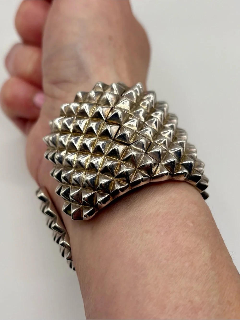 Stephen Webster Superstud Wide Solid 925 Sterling Silver Black Rhodium Cuff 127g